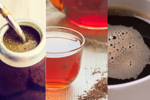 Yerba mate, herbata i kawa – napoje, które mogą wspomóc spalanie tłuszczu.
