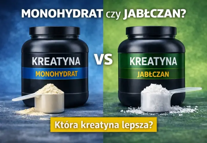 Dwa rodzaje kreatyny: monohydrat i jabłczan, porównane w celu wyboru najlepszej.