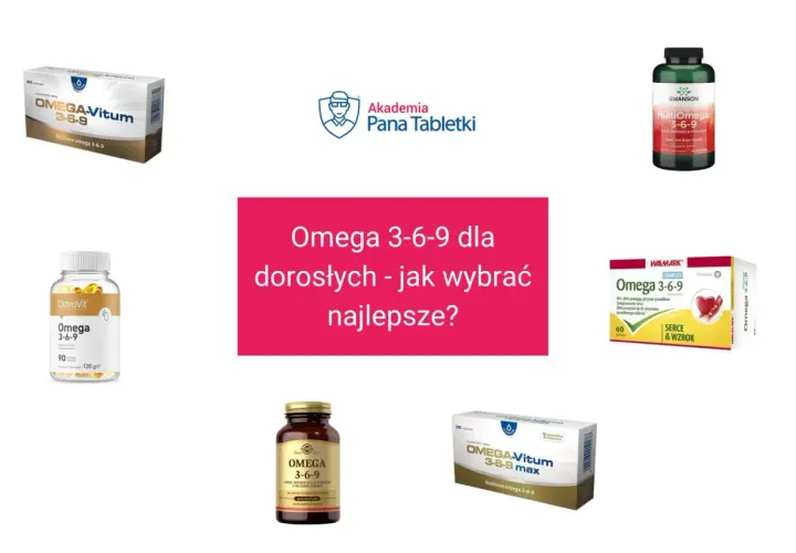 Różne suplementy Omega 3-6-9 dla dorosłych. Jakie omega 3 najlepsze? Wybór zależy od potrzeb.