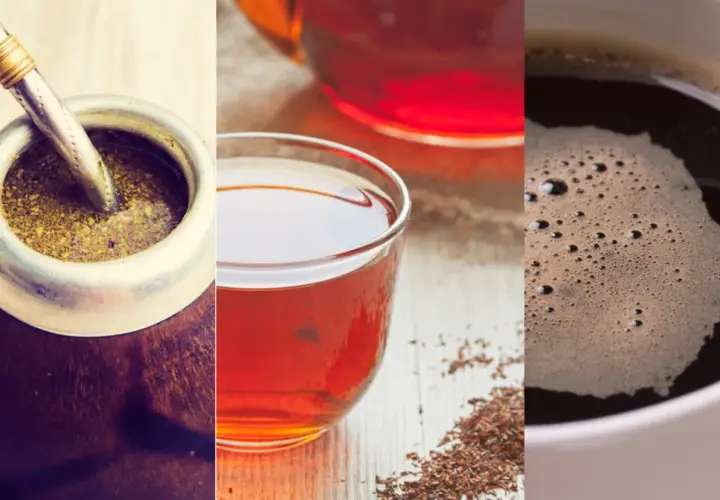Yerba mate, herbata i kawa – napoje, które mogą wspomóc spalanie tłuszczu.