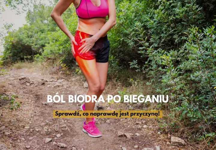 Biegaczka z bólem biodra po bieganiu. Czerwony obszar na udzie wskazuje na problem. Sprawdź, co jest przyczyną!