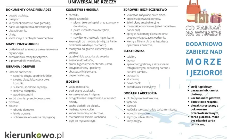 Co zabrać nad morze z dzieckiem? Praktyczna lista na wyjazd