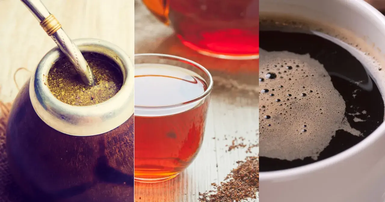 Yerba mate, herbata i kawa – napoje, które mogą wspomóc spalanie tłuszczu.