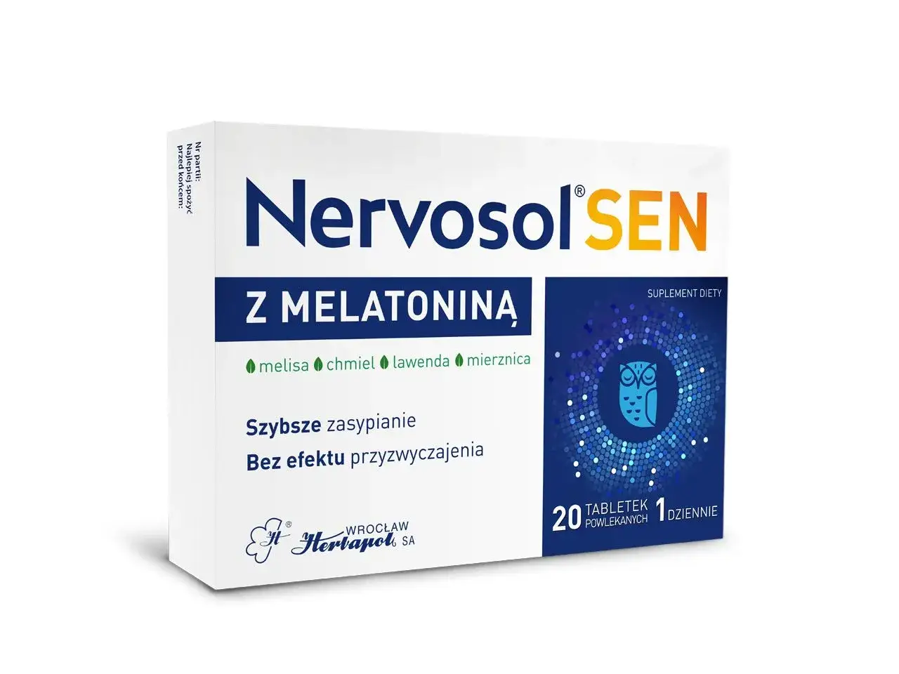 Nervosol SEN z melatoniną: szybkie zasypianie bez efektu przyzwyczajenia. Czy melatonina uzależnia? Ten suplement diety nie powoduje uzależnienia.